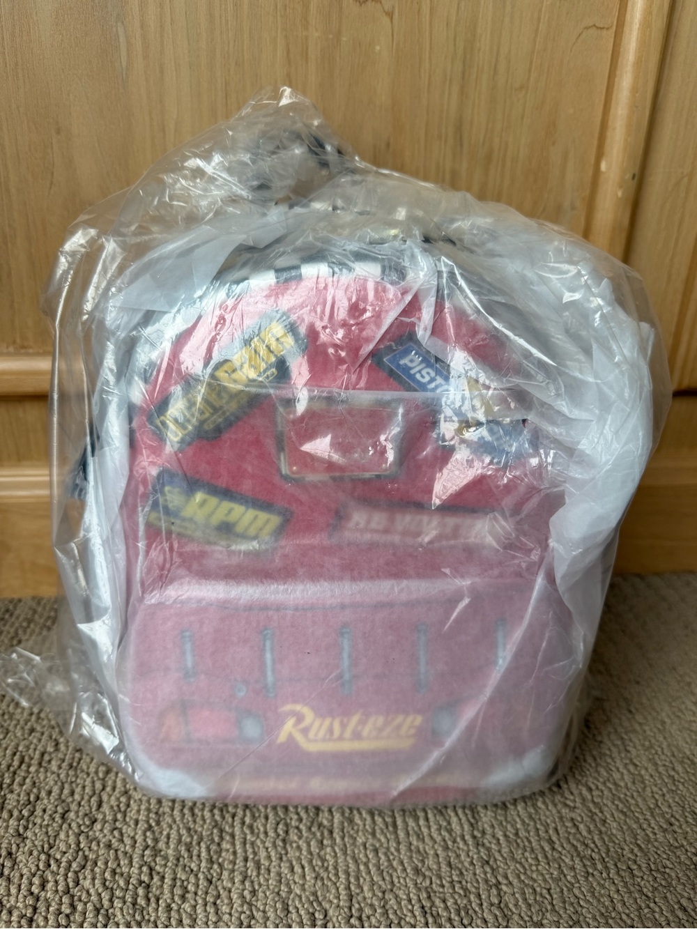 Cars Red Rust-eze Patch Mini Backpack - Picture 5 of 5